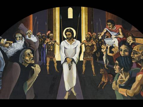 1ª estación del Vía Crucis