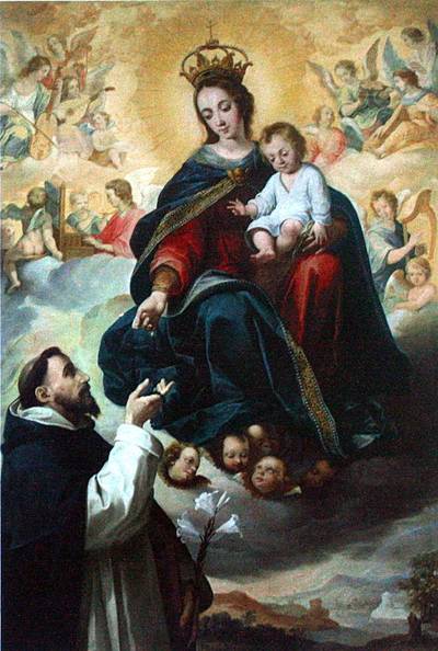 Virgen del Rosario y Santo Domingo de Bartolomé Esteban Murillo