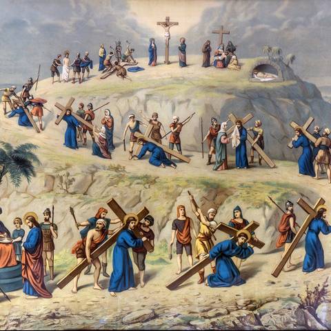 9ª estación: Jesús cae por tercera vez