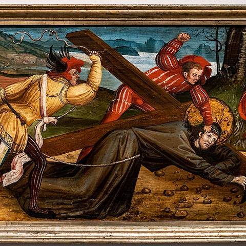 Segunda estación del Vía Crucis - Jesús carga con la cruz