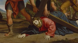 Tercera estación del Vía Crucis - Jesús cae por primera vez