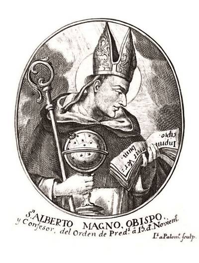 San Alberto Magno Grabado de Palomino