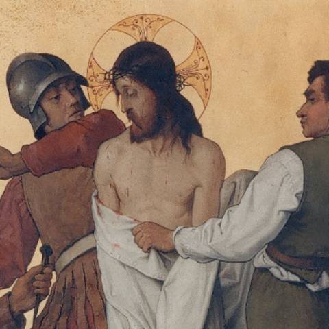 Décima estación del Vía Crucis - Jesús es despojado de sus vestiduras